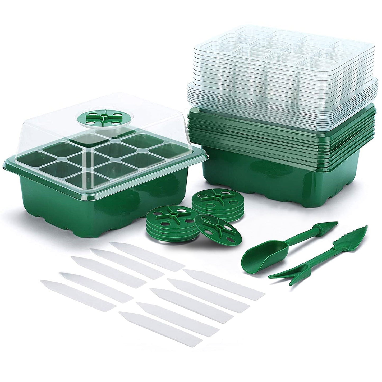 10-Piece: Reusable Seed Starter Tray Kit