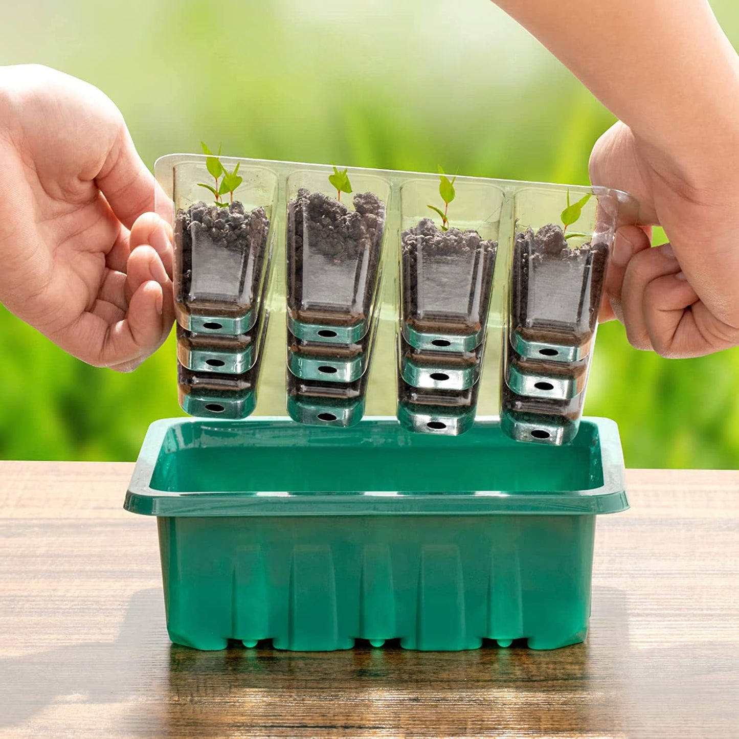 10-Piece: Reusable Seed Starter Tray Kit