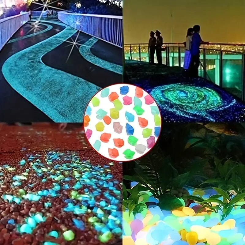 1000-Pieces: Luminous Glowing Stones for Garden, Plants, Aquarium & More