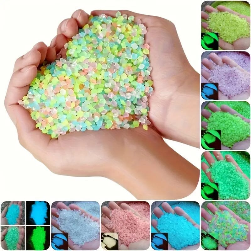 1000-Pieces: Luminous Glowing Stones for Garden, Plants, Aquarium & More