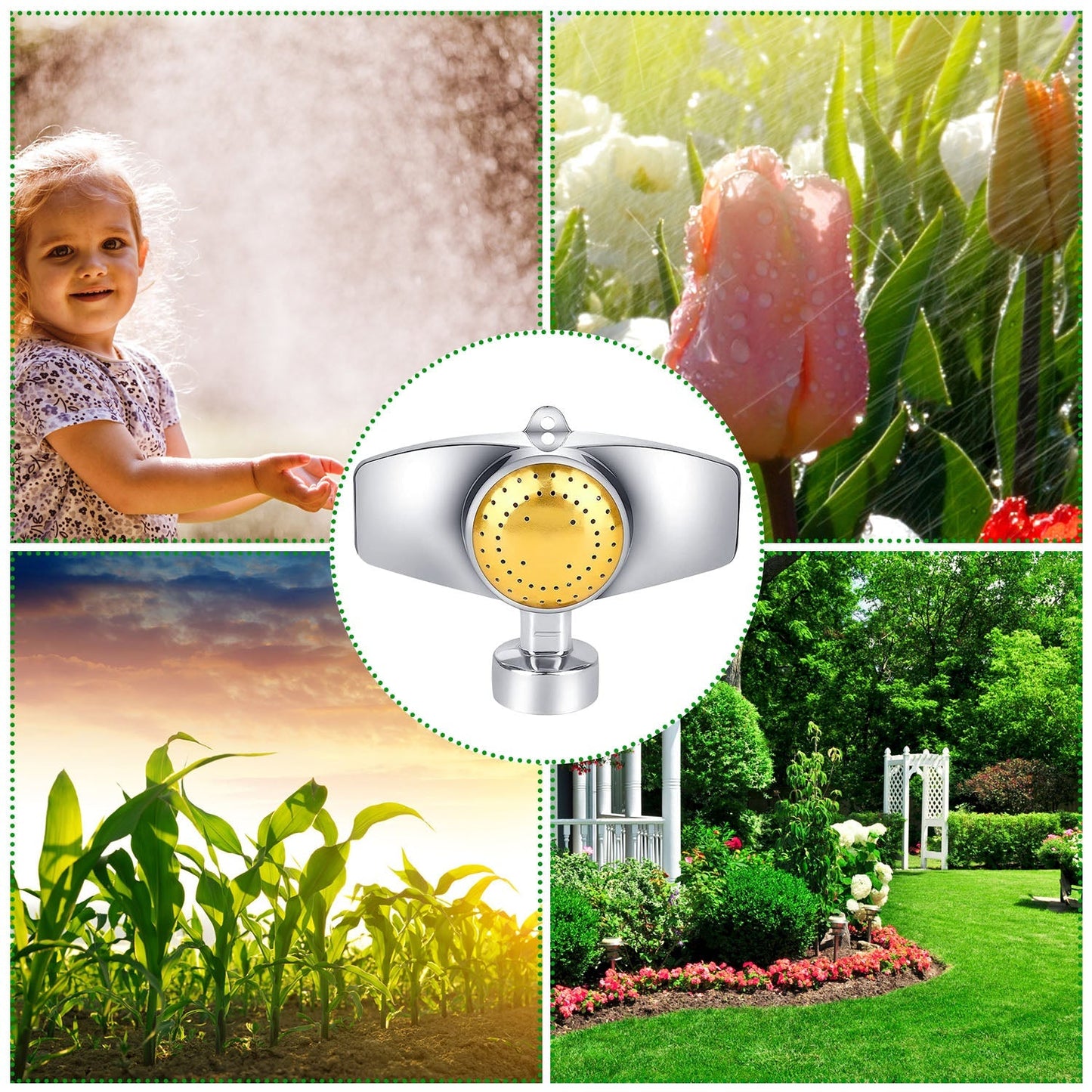 2-Pieces: Circular Spot Sprinkler 60 Degree with Gentle Water Flow