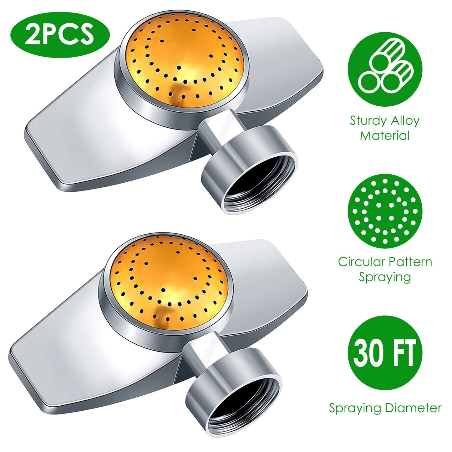 2-Pieces: Circular Spot Sprinkler 60 Degree with Gentle Water Flow