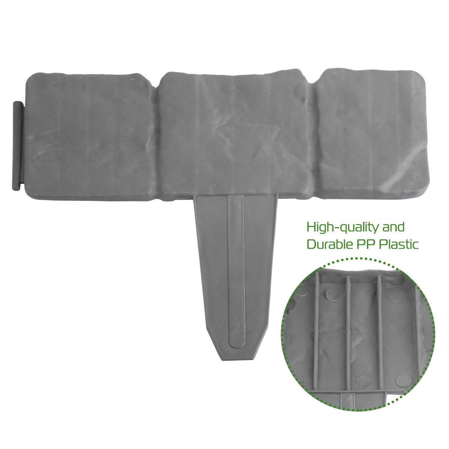 20-Pieces: Plastic Cobbled Stone Effect