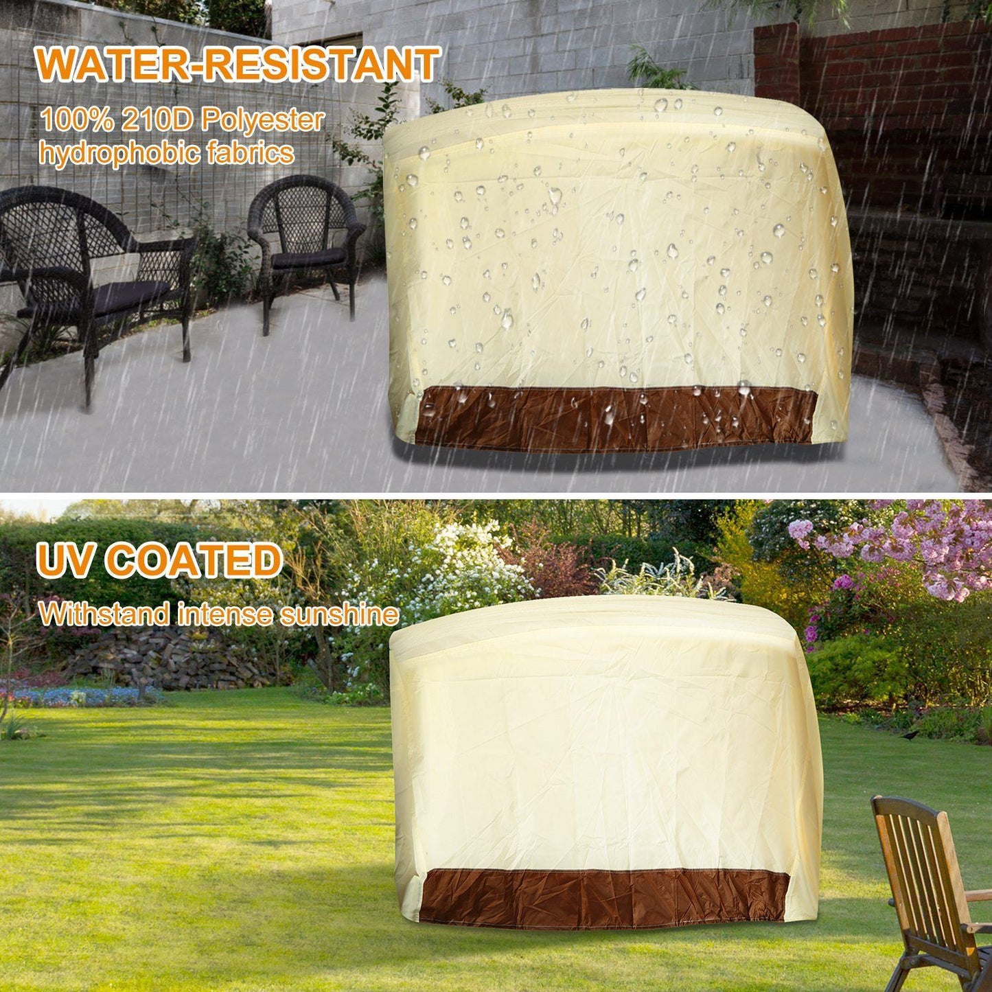 210D Waterproof Outdoor BBQ Grill Cover
