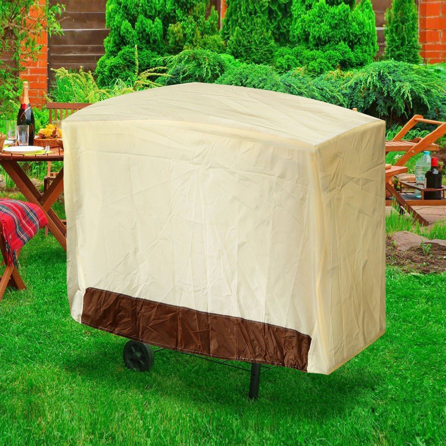 210D Waterproof Outdoor BBQ Grill Cover