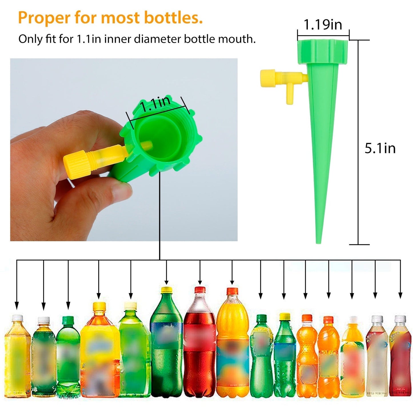 24-Piece: Plant Watering Spikes Self Watering Device
