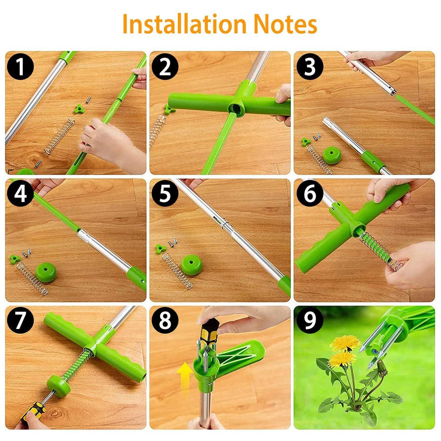 38.98" Weed Puller Twister Stand Up Root Removal