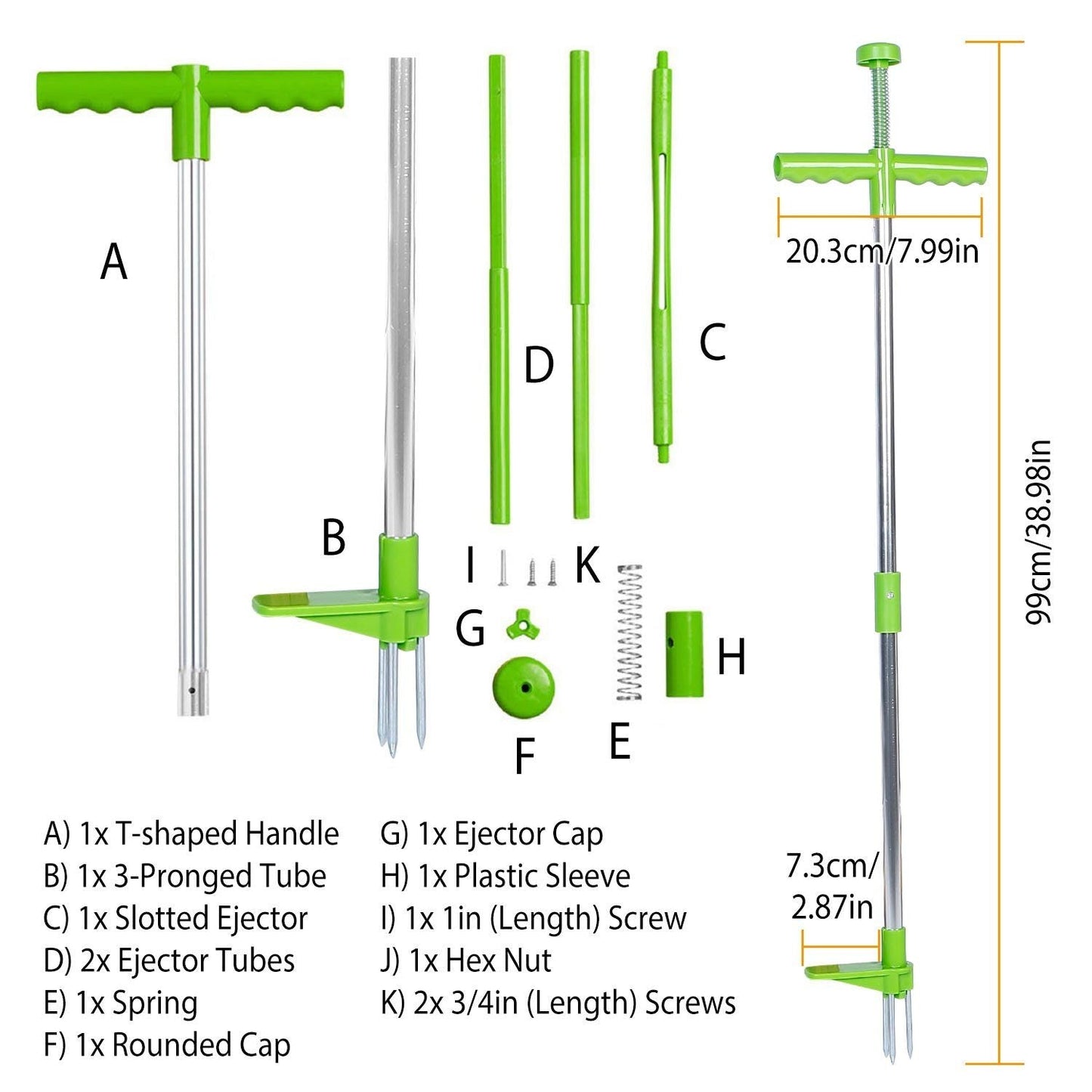38.98" Weed Puller Twister Stand Up Root Removal