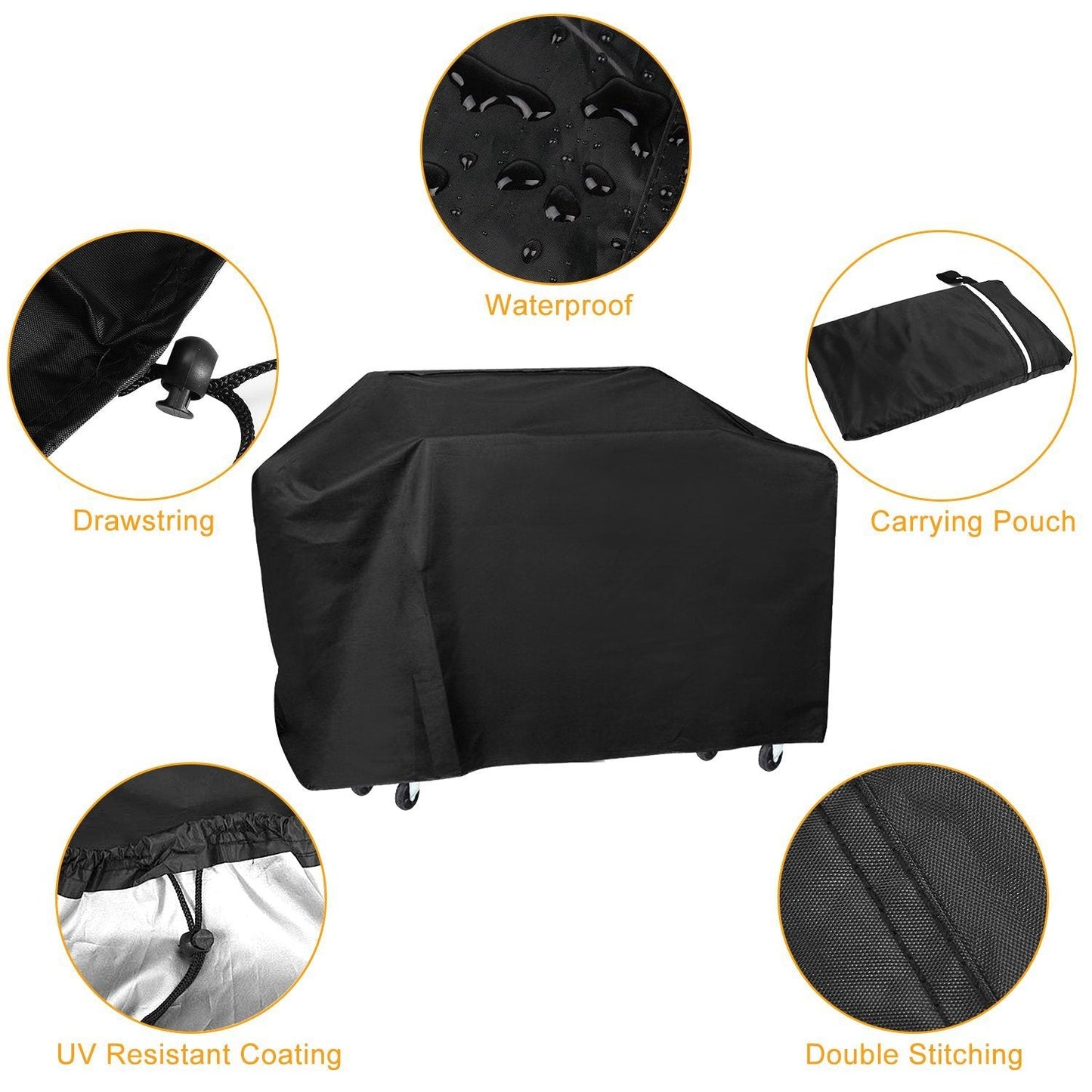 57-Inch Weather Resistant Barbecue Grill Cover