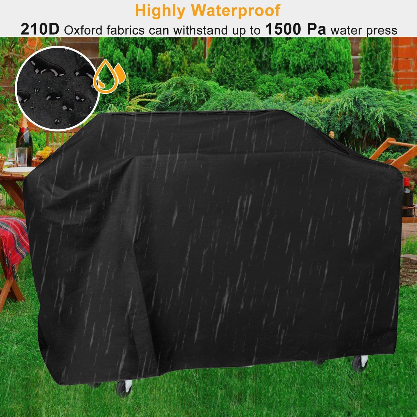 57-Inch Weather Resistant Barbecue Grill Cover