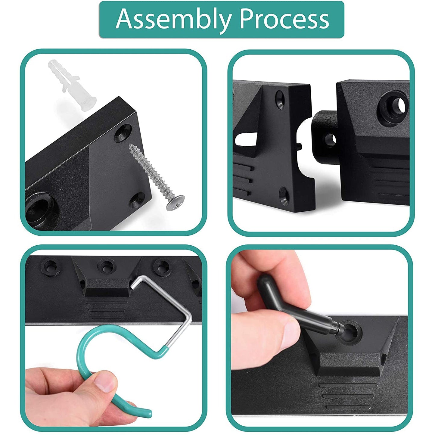 64" Adjustable Garden Storage Wall Mount Rack