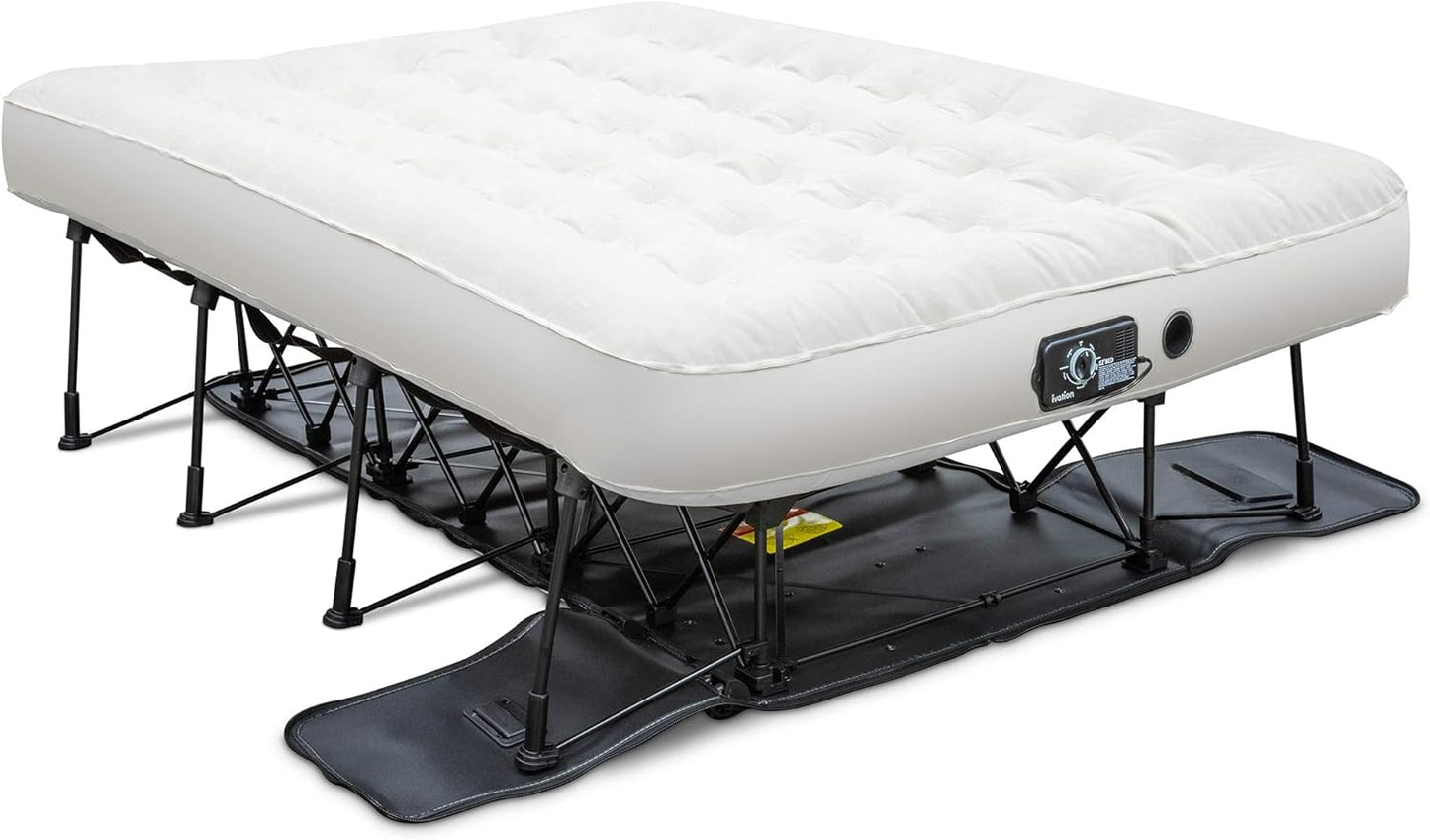 CloudLift EZ-Bed™ – Full‑Size Self‑Inflating Air Mattress with Folding Frame & Wheeled Travel Case