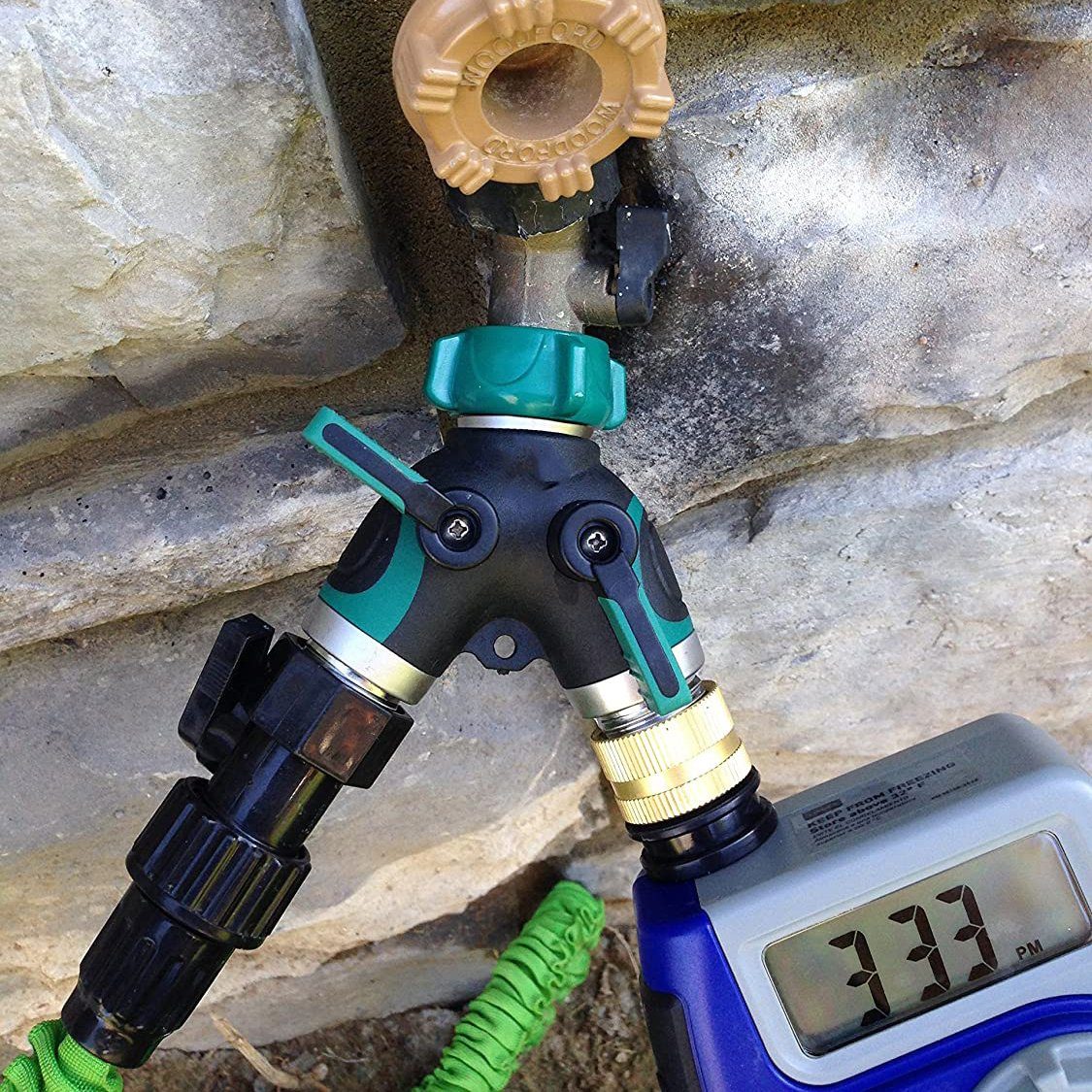 All Metal Body Garden Hose Splitter