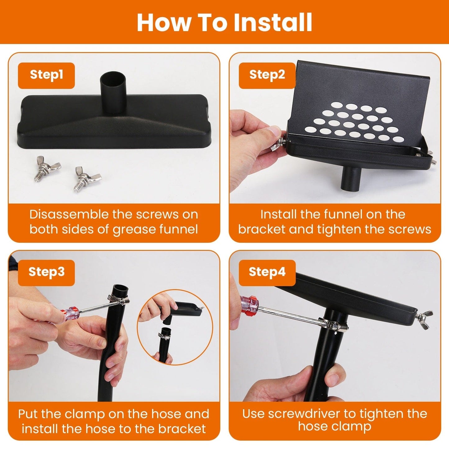 Blackstone Griddle Grease Catcher with Heat Resistant Hose Stainless Steel