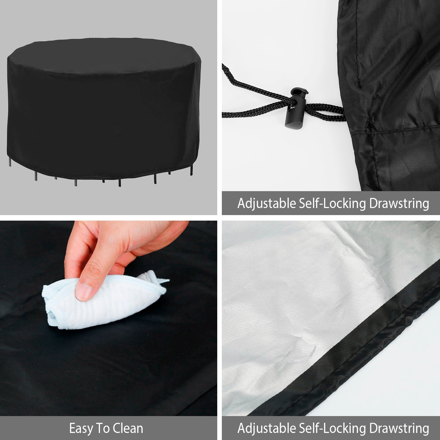 Circular Table Cover Outdoor Furniture Protector