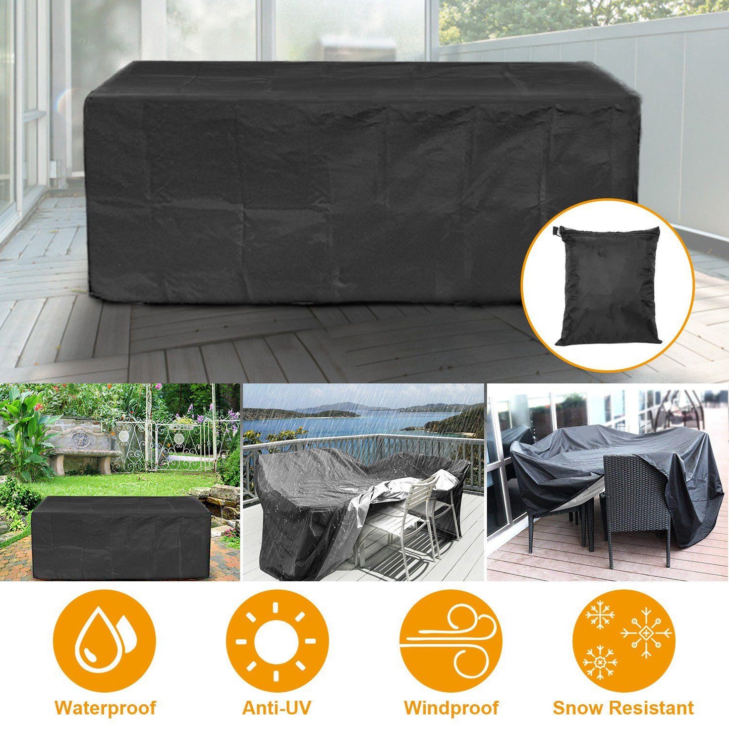 iMounTEK 210D Waterproof Outdoor Furniture Cover