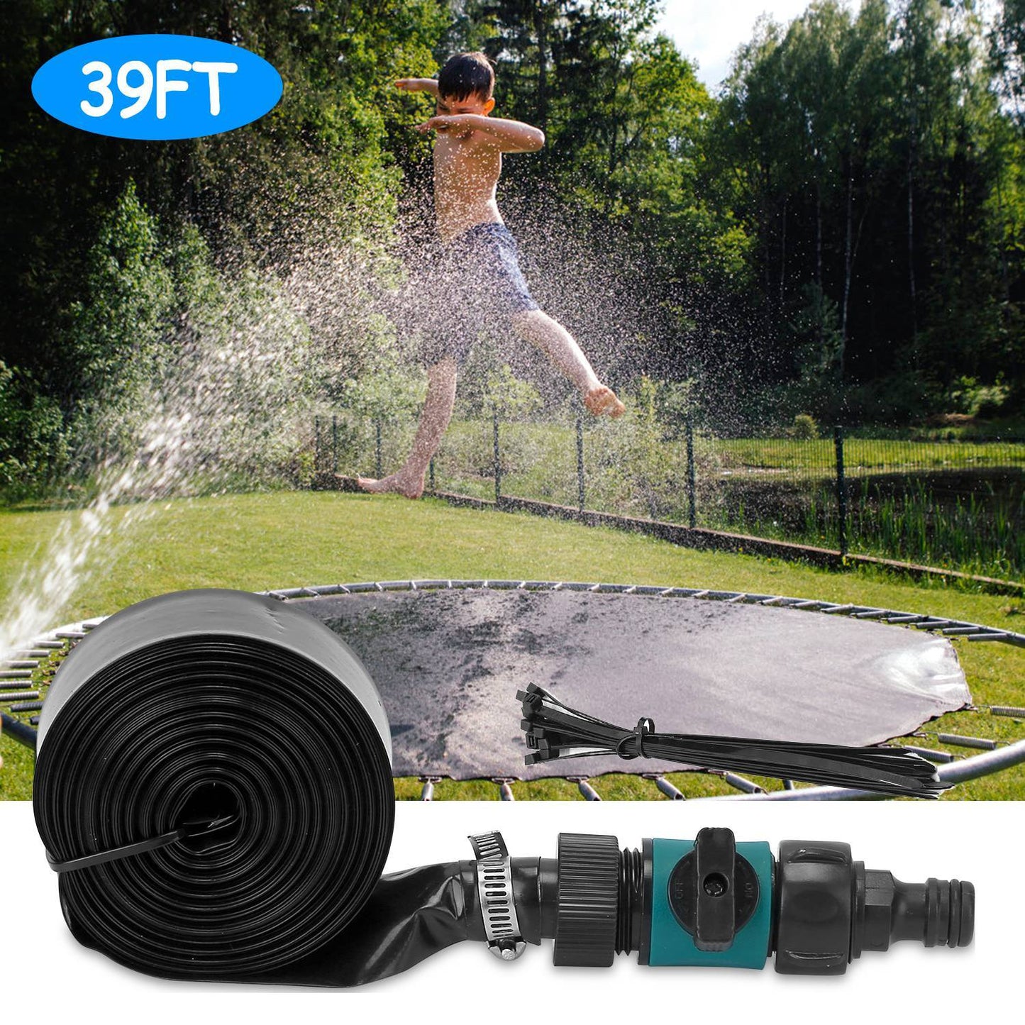 Kids Trampoline Sprinkler Outdoor