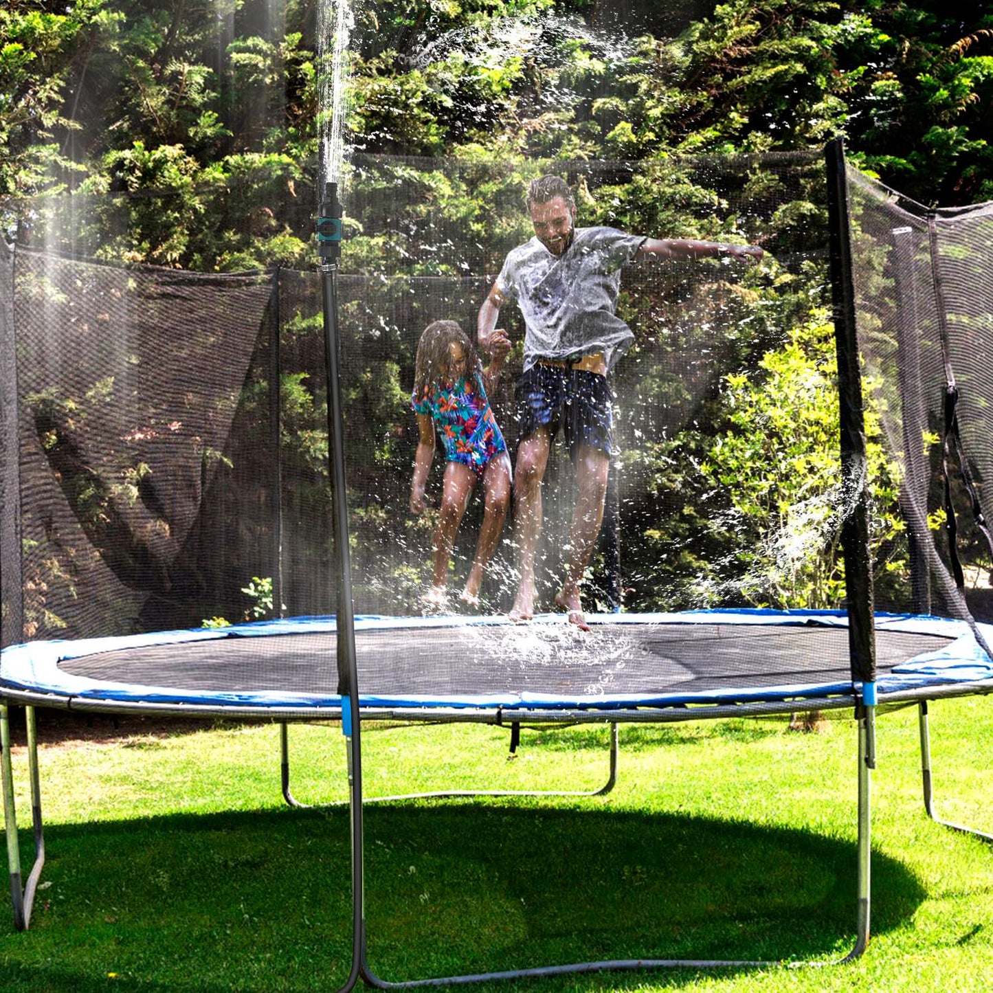 Kids Trampoline Sprinkler Outdoor