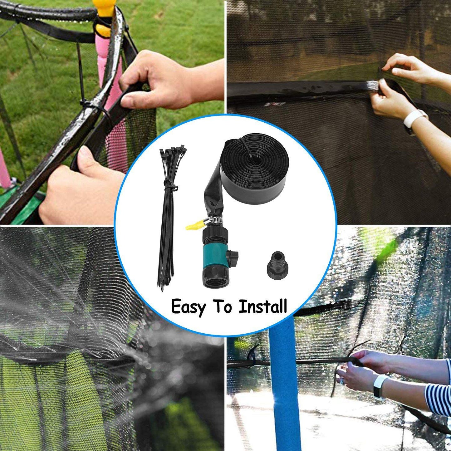 Kids Trampoline Sprinkler Outdoor