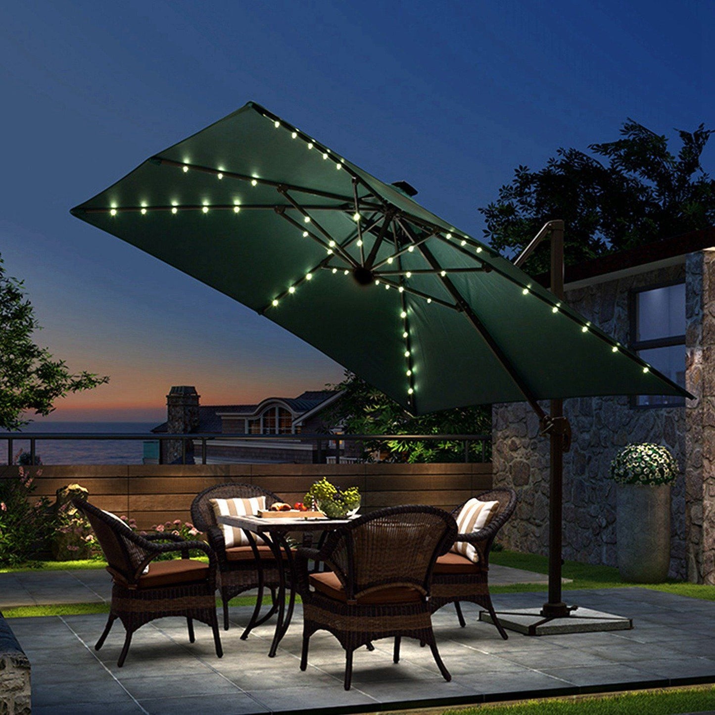 Patio Umbrella Lights 8 Lighting Mode with Remote Control
