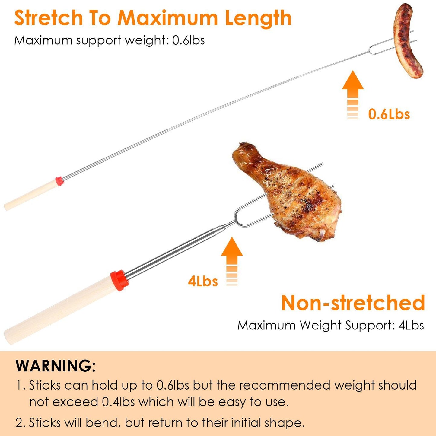 Stainless Steel Roasting Sticks
