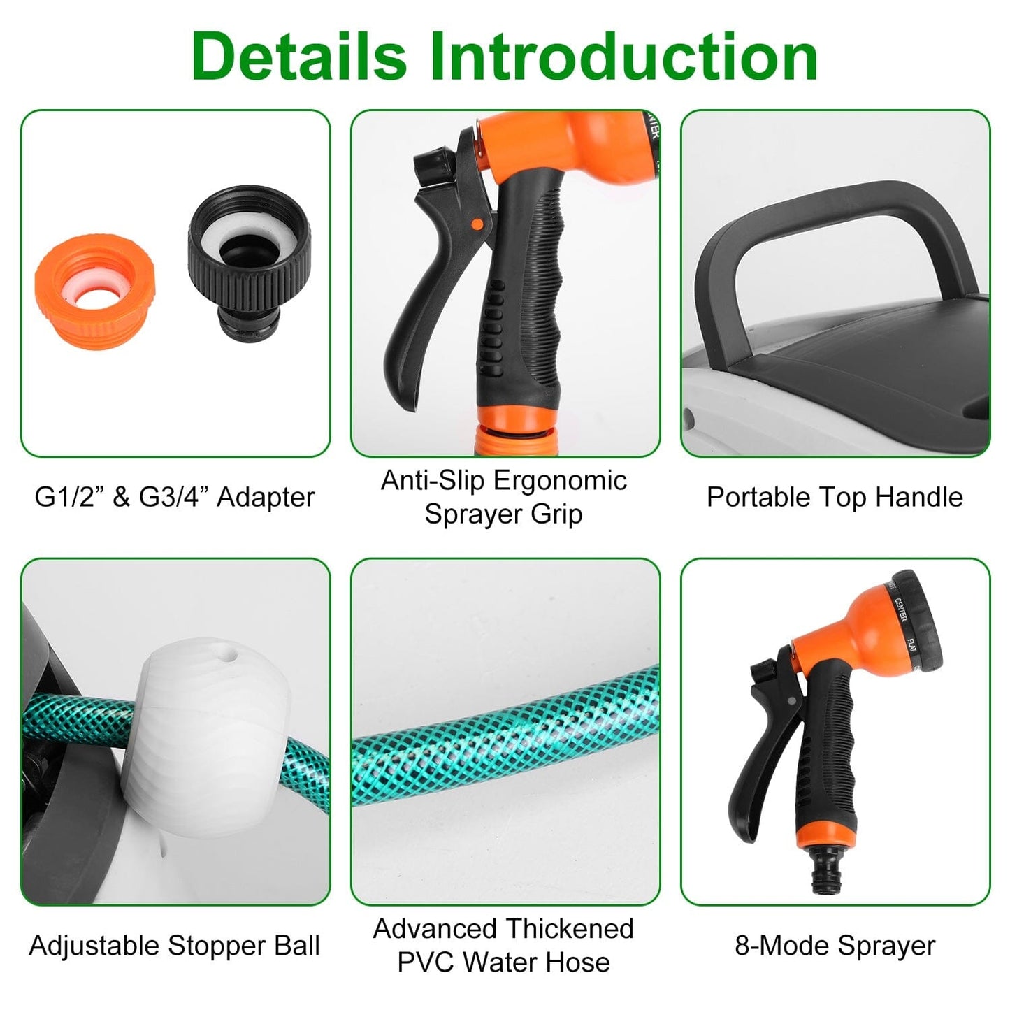 Wall Mounted Automatic Retractable Garden Hose Reel