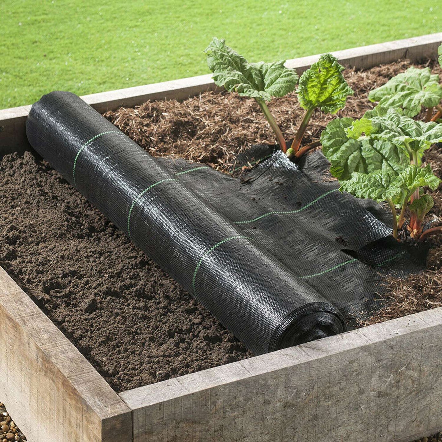 Weed Barrier Landscape Gardening Mat Fabric Woven