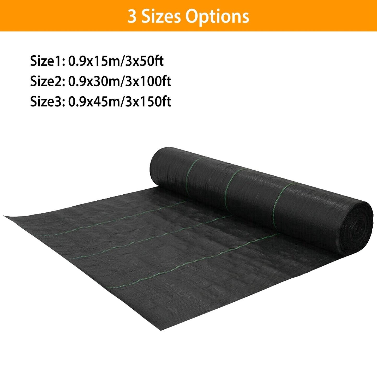 Weed Barrier Landscape Gardening Mat Fabric Woven