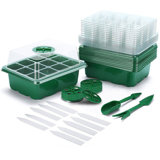 10-Piece: Reusable Seed Starter Tray Kit