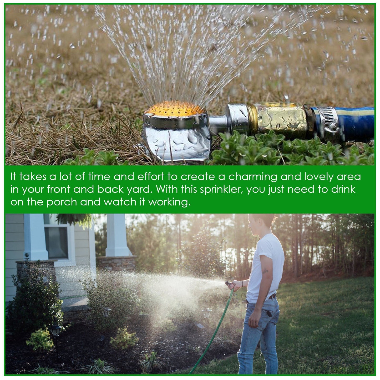 2-Pieces: Circular Spot Sprinkler 60 Degree with Gentle Water Flow