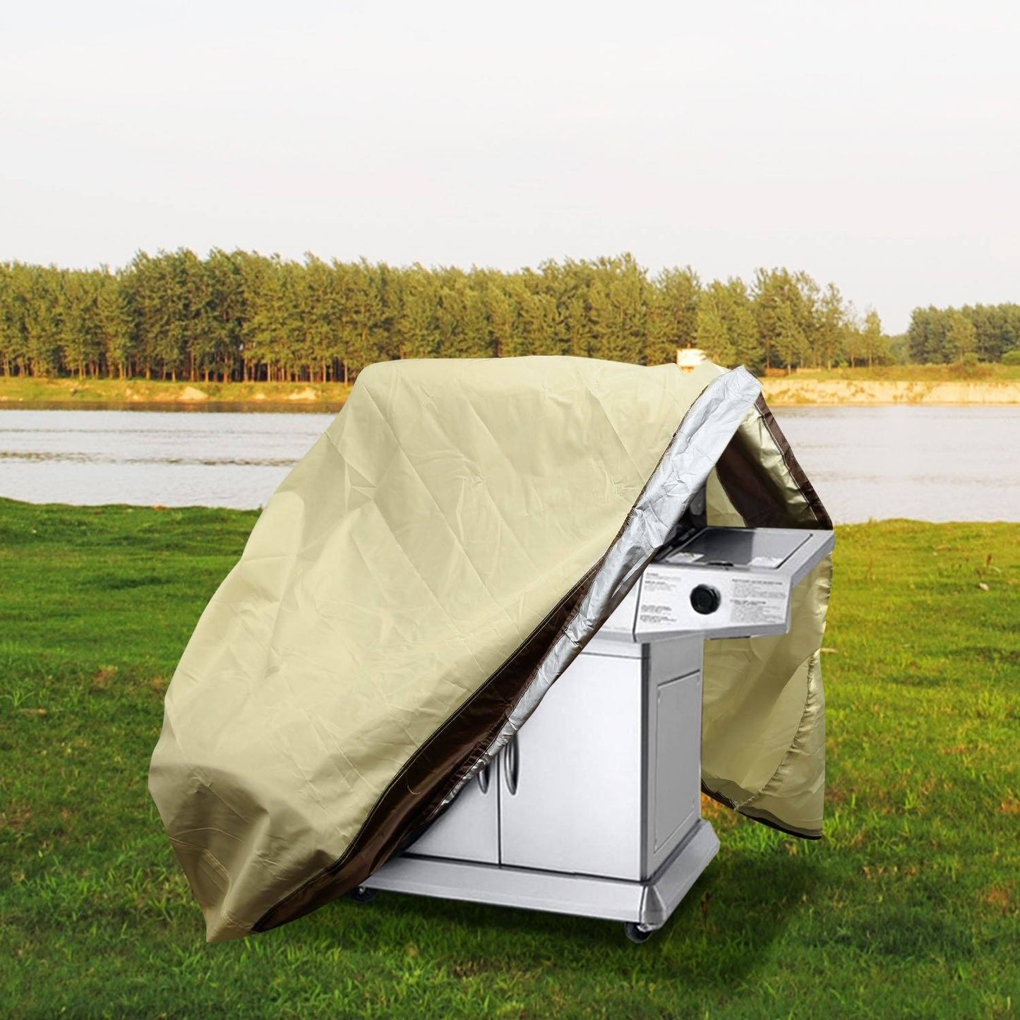 210D Waterproof Outdoor BBQ Grill Cover