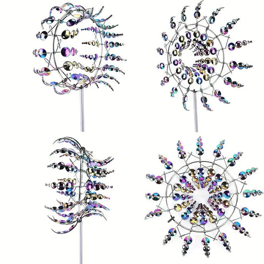 Kinetic Wind Sculptures & Spinners 3D Wind Spinner Wind Powered Wind Art